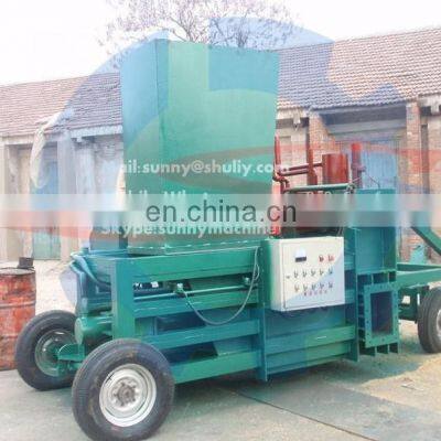 Full Automatic Hydraulic System Wood Sawdust Wood Shavings Baler Machine for Sale photo-4
