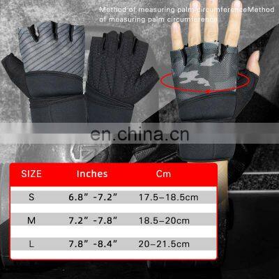 Custom Hand Workout Weightlifting Fitness Workout Gloves Men Weight Lifting Gym Gloves With Wrist Support photo-2