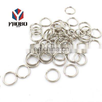 China Manufacturer Custom Shape Different Size Key Ring Chain Round Split For Clothing