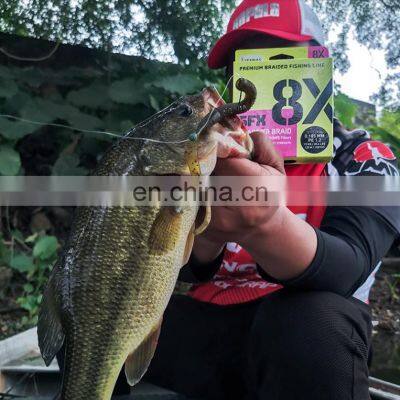 21 SFX 8X Ловля рыбы. Ленточный шнур. Высокая прочность. Многофиламентный шнур. PE 8-нитный плетеный ленточный шнур для рыбалки photo-5