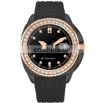 Day date digital lady watch with 100m waterproof