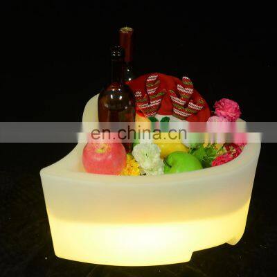 Wholesale customized different color led ice bucket Waterproof with Colors Changing Glowing Plastic led ice buckets custom large