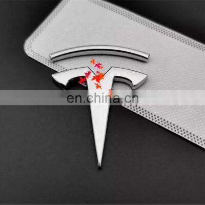 3D Metal Decoration Badge Decals For Tesla Model 3 Y S X Car Logo Emblem Sticker Trunk Emblem For Tesla Accessories photo-4