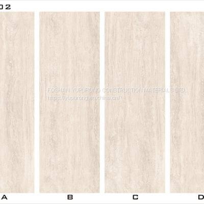 YUPURONG 1000×3000×4.5mm Matte Ultra-Thin Porcelain Panel - Light Beige Travertine Design