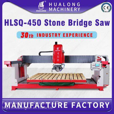 Hualong Machinery HLSQ-450 Siemens Stone Cutting Machine Manufacturers, Automatic Bridge Stone Cutting Machine