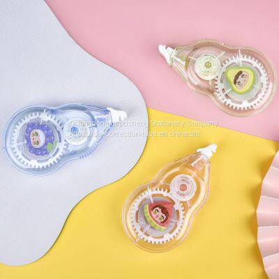Office Supplies For Student Factory Correction Supplies Kawaii Print Correction Tape 12m photo-3