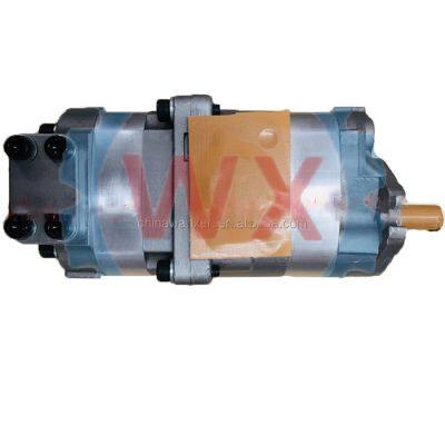 Hydraulic triple gear pump tandem tipping hydraulic gear pump 705-51-10010 for komatsu Grader GD500R-2A