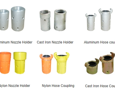 Nozzle bracket sandblasting joint