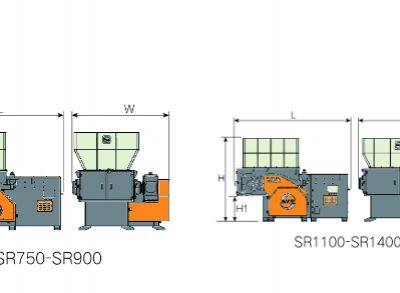 Single Shaft Shredder Machine for Textile Plastic Paper Film Glass Solid Waste Fiber