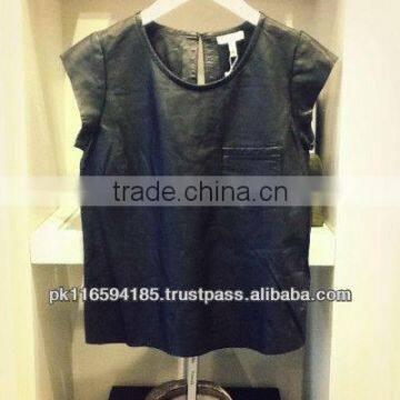 Leather t-shirt