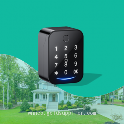 Smart Key Lock Box, Bluetooth Fingerprint Lock Box with APP Control, Fingerprint Recognize & Multiple Code Types, Security Key Lock Box for Outside, Owner, Realtor, Airbnb