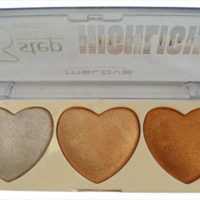 Factory Customization 3 Color Heart Shape Makeup Marker Highlighter Cute Baked Glow Glitter Pelette Makeup Highlighter Powder photo-2