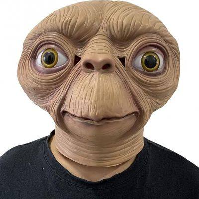 The Extra-Terrestrial E.T. Alien Mask Halloween Alien Theme Party Cosplay Full Head Latex Head Wear Masks