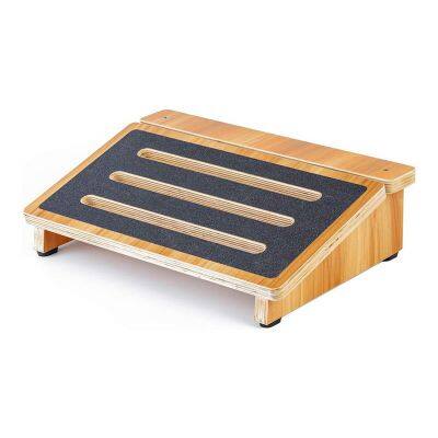 Wood Folding Foot Rest Footstool Bamboo Stool Adjustable Footrest Wooden Footstool photo-4