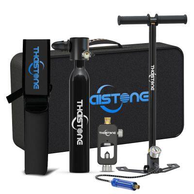 THAISTONE 0.5L  Lung Tank  Mini scuba Diving Dive air tank with pump dive Mask