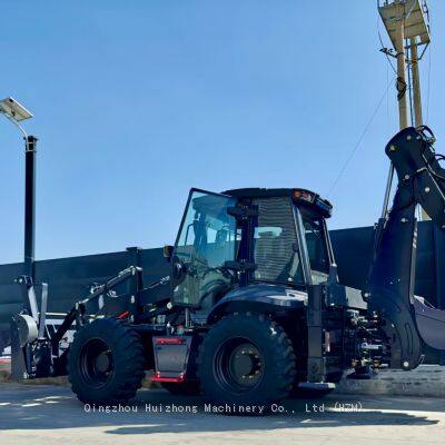 HZM Four Big Wheel 799 799F 30-25 tractor backhoe loader electric control joystick with digger