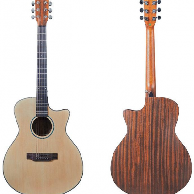 YAN/OEM SN-410 Cheap 41 Inch Acoustic Guitar for Beginner (Spruce Plywood Top, Sapele Plywood Back&Sides, Matte Finish)