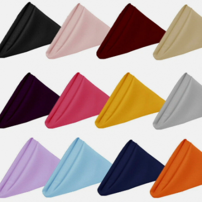 Microfiber Suede Table Napkin Solid Color Table Linen Polyester Towel Napkin photo-1