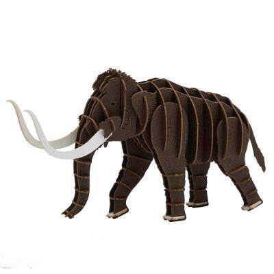 Оптовая продажа от завода 3D-бумажные модели животных - мамонт. ДИЙ головоломка, подходящая в качестве подарка на день рождения для детей.