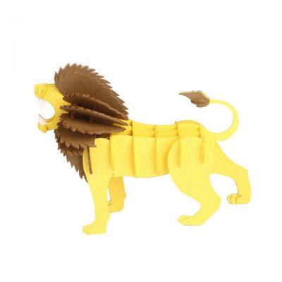 3D Lion Cardboard Puzzle Model DIY Vivid Wildlife Animals Building Craft Kit for Zoo,Museum,Art & Collectible photo-4