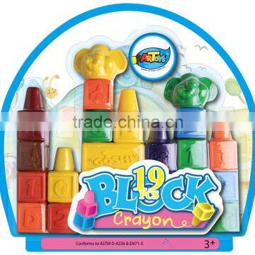 19pc Block Crayons