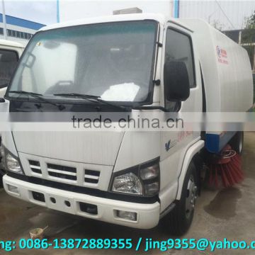 Euro IV QingLing ISUZ 4x2 street cleaner truck mounted street sweeper for sale