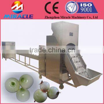 Industrial fresh onion skin peeler/red onion skin removing machine/peeling machine