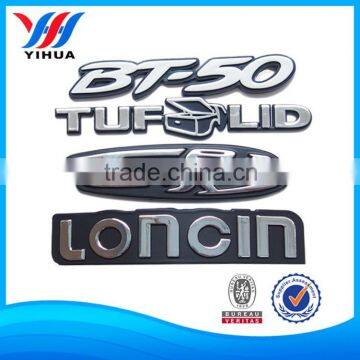 Manufacturer custom made car emblem and names / plastic chrome letter