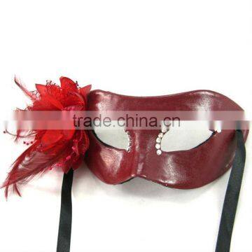 Festival Decorative Leather Masks With Rhinestone