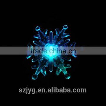Christmas Transparent Snowflake Led Light Decoration Christmas Street Light With Sucker Base