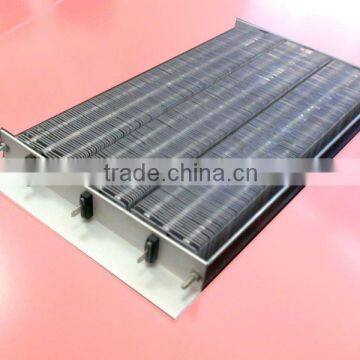 PTC insulative corrugated heaters for air conditioner