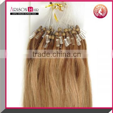 wholesale ombre micro ring remy hair extension keratin human hair extension