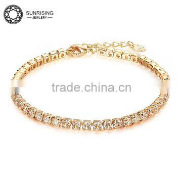 Hot plated beads wristband design gold jewelry bracelet