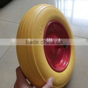 3.50-8 pu foam wheel for wheelbarrow