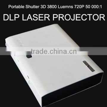 5000lumens contrast 200,000:1 shutter 3D, supports 2D to 3D 1280*800 DLP Native 720p Laser Projector