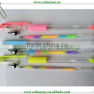 China manufacturer rainbow color 12 colors 009 pastel gel pen