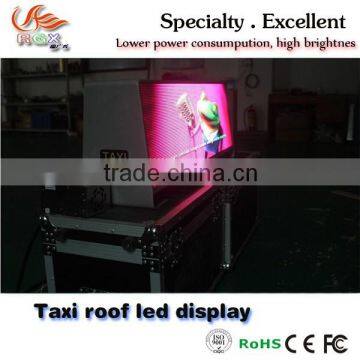 RGX Cheap Price 3G/WIFI/USB double sided Taxi Roof LED display