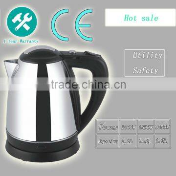1.2L/1.5l/1.8L High Quality and Efficient Home Appliance Stainless Steel Electric Water Kettle