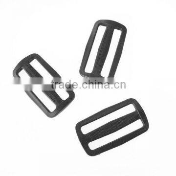 Plastic glide webbing slider adjuster buckle