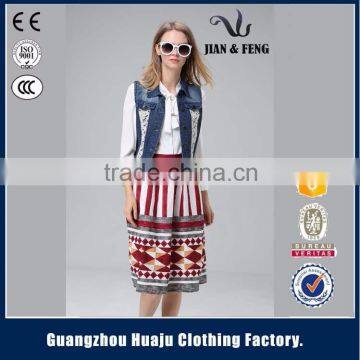 2016 New Arrival Sleeveless Denim Vest Jean Jacket for Women photo-2