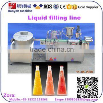 Automatic carbonated drink filling and capping machine, beverage filling machine Shanghai factory