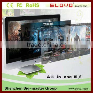 15.6 inch Android TV pc with 3 USB slot mouse and keyboard