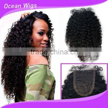 Virgin Indian Kinky Curly Top Closure