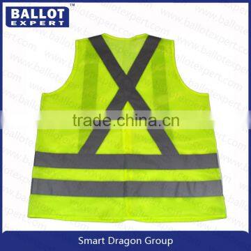 Mesh Polyester Fluorescent Fabrics Reflective Safety Vest From China photo-3
