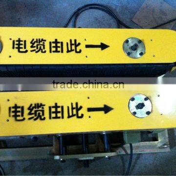 crawler cable conveyor or cable feeder