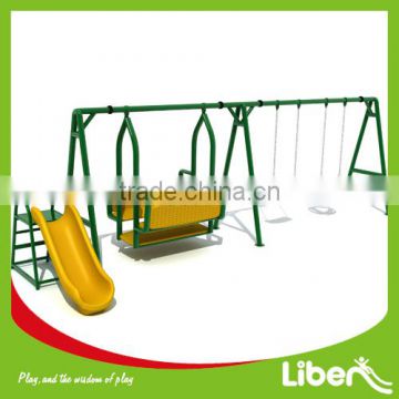 2014 attractive outdoor swing sets with slide for kids LE.QQ.042