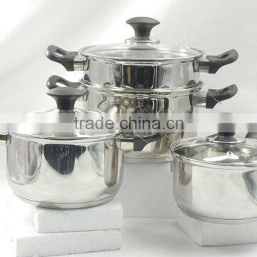2 Layer Stainless Steel Steamer With Bakelite Handle photo-2