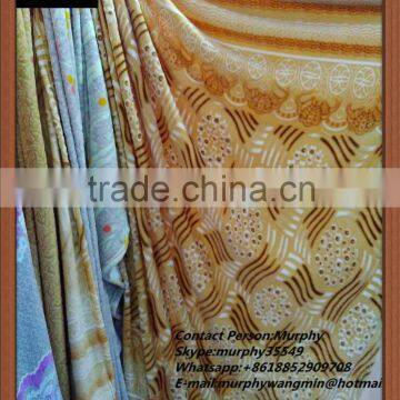 Warm Polyester 3D printed flannel blanket fabric china manufacturer