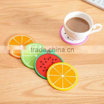 zakka cute fruit cat silicone cup mat