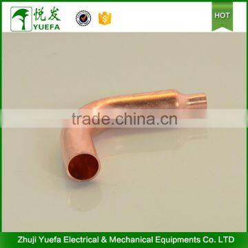 Air conditioner parts reduced copper refrigerant elbow